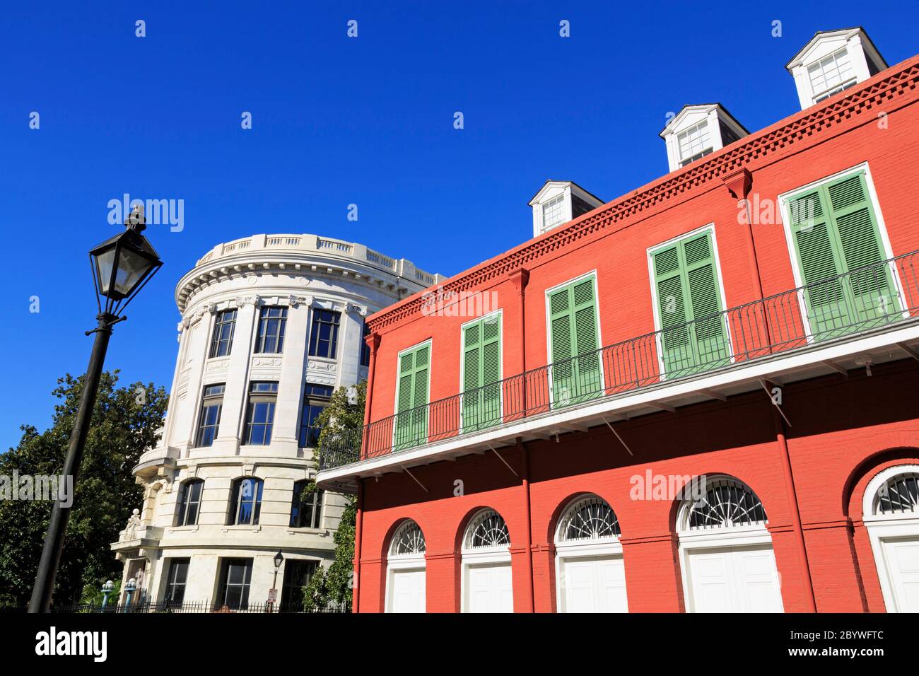 Courthouse & Conti Street, French Quarter, New Orleans, Louisiana, USA