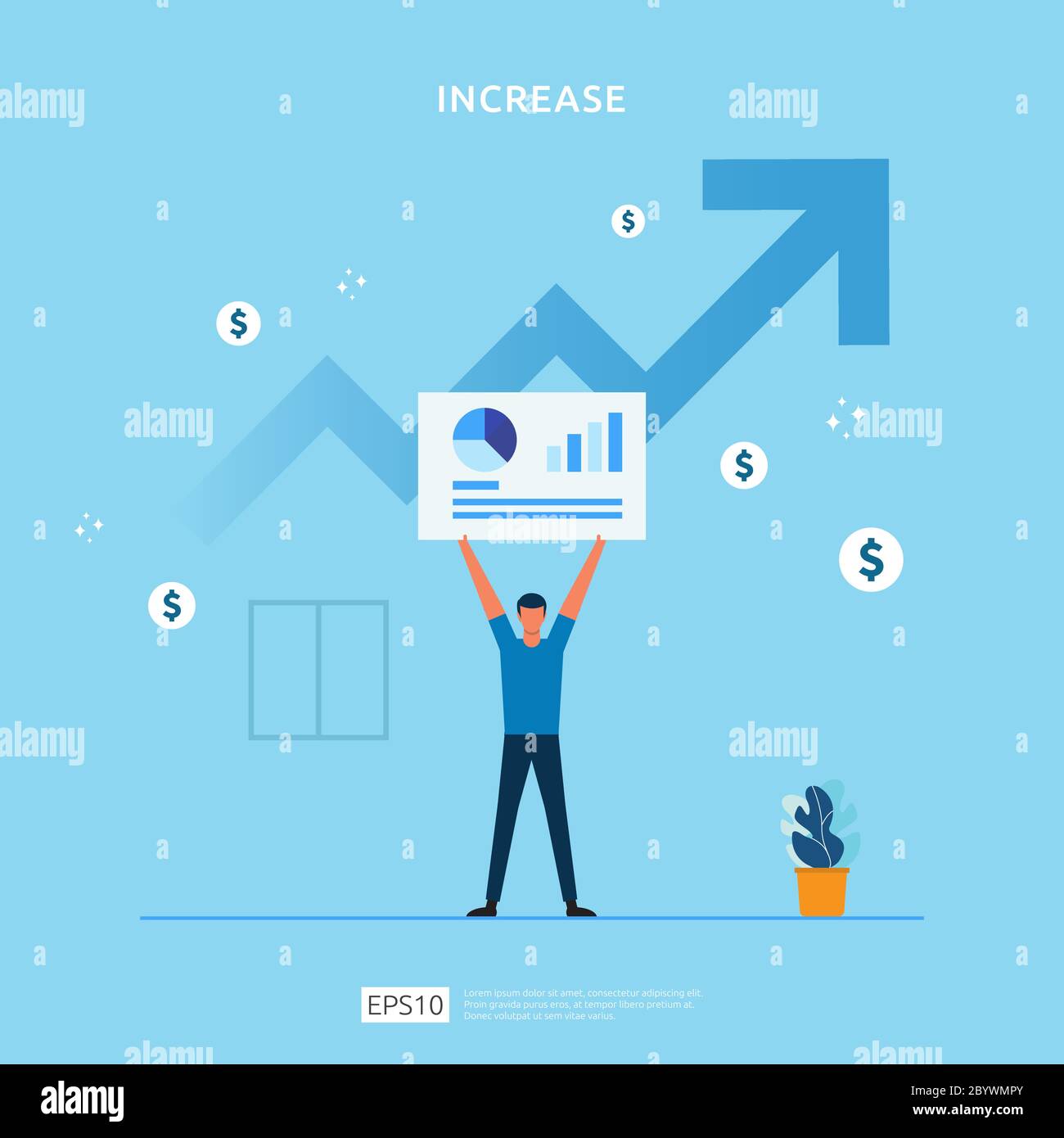 Productivity increase Stock Vector Images - Alamy