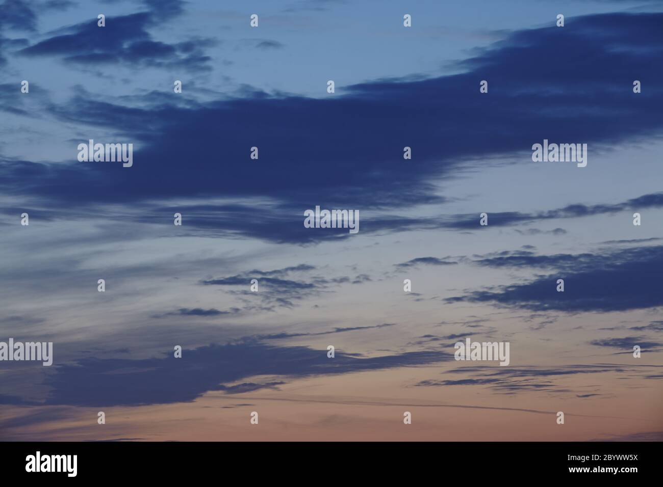 Sky - clouds at sunset Stock Photo - Alamy