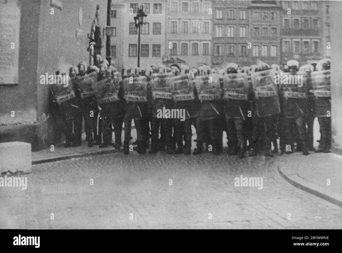 Police action in Poland during the martial law of 1981-1983 Stock Photo -  Alamy