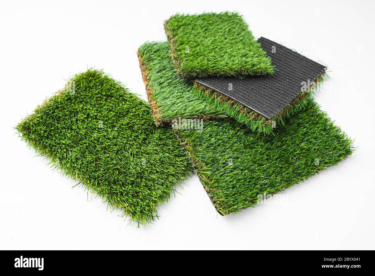 Detail of types of artificial grass in a sample book Stock Photo Alamy