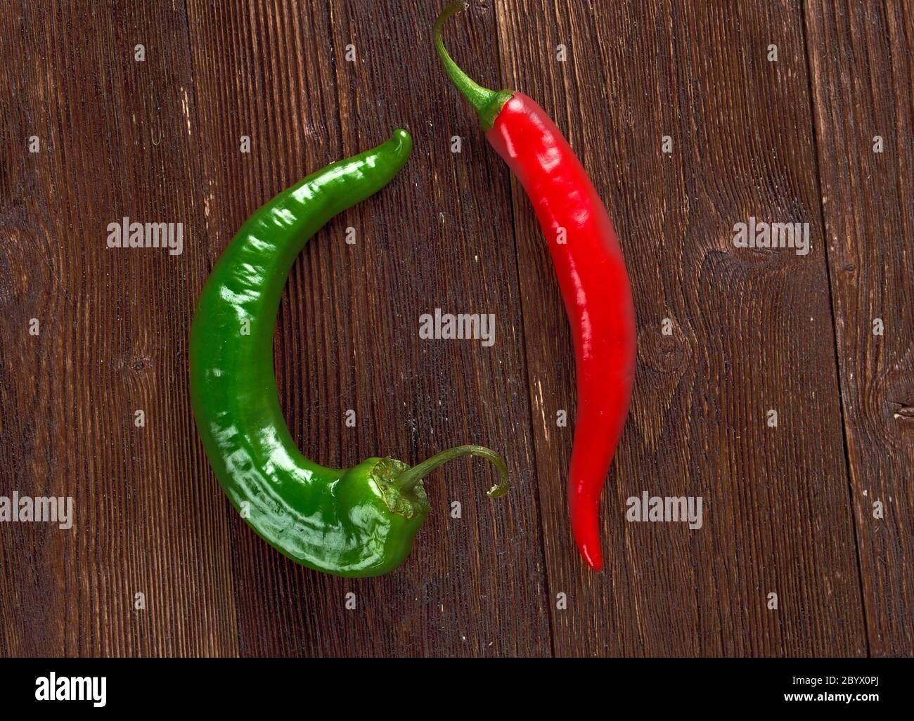 Red and green Hot Chili Peppers Stock Photo - Alamy