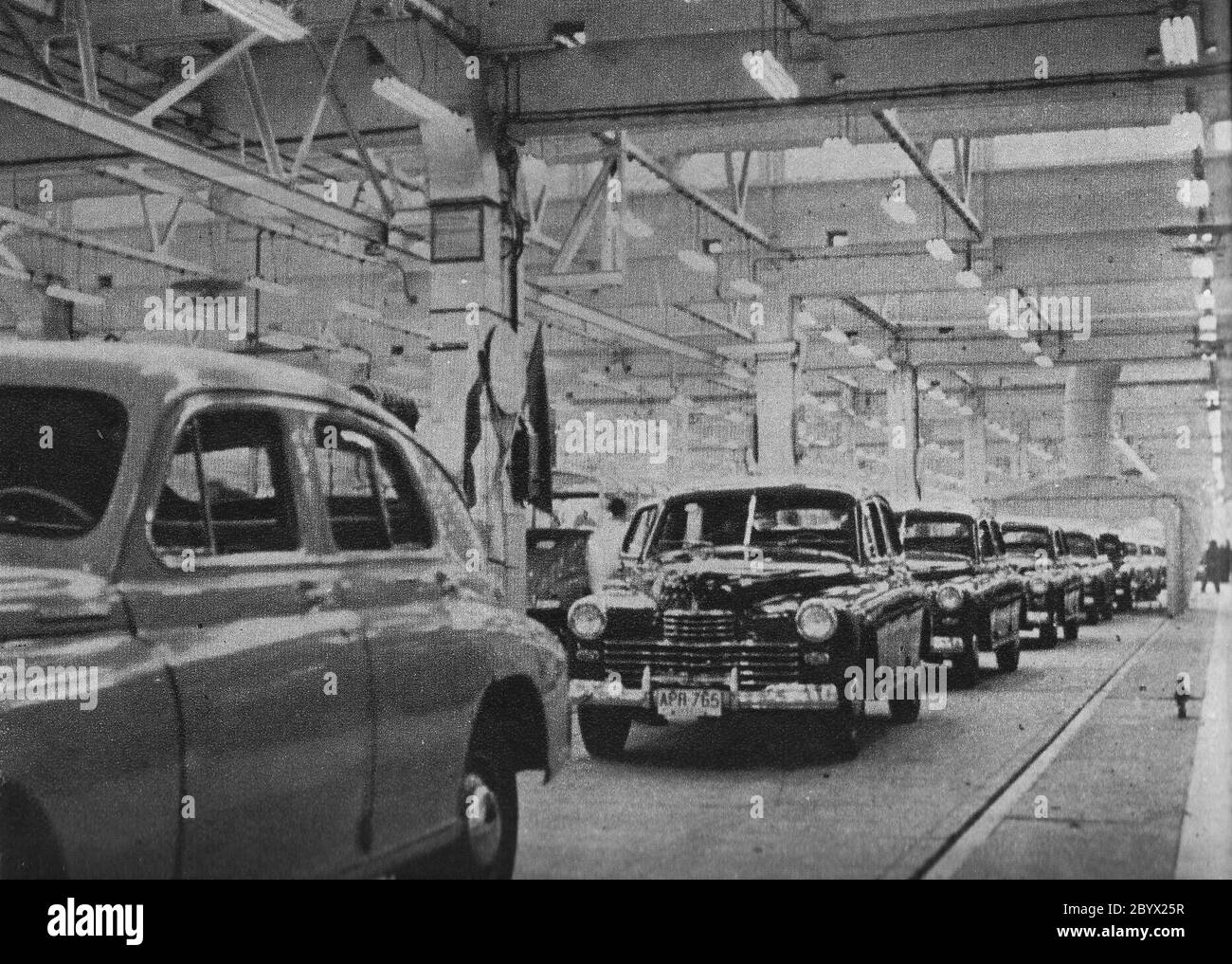 Car Factory in Warsaw before 1955 Stock Photo Alamy