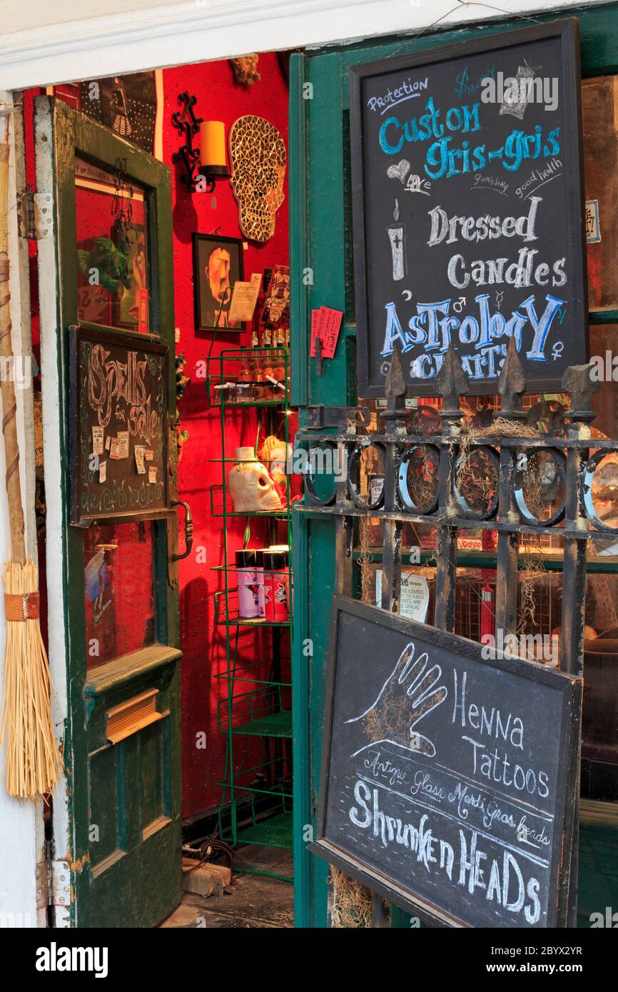 Esoterica store, French Quarter, New Orleans, Louisiana, USA Stock Photo