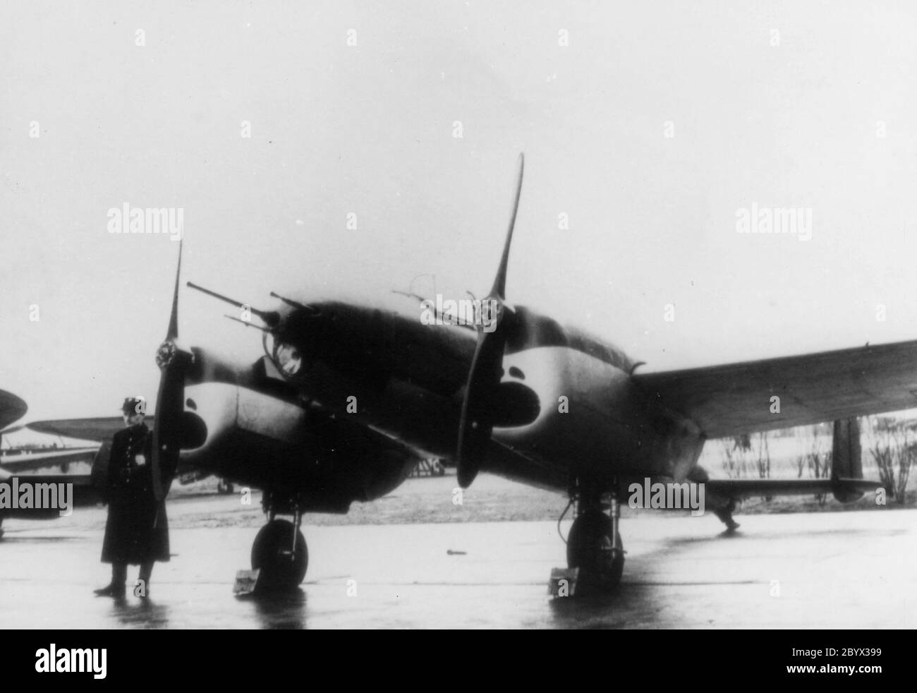 The first prototype of the aircraft PZL.38 Wilk ca. 1939 Stock Photo ...