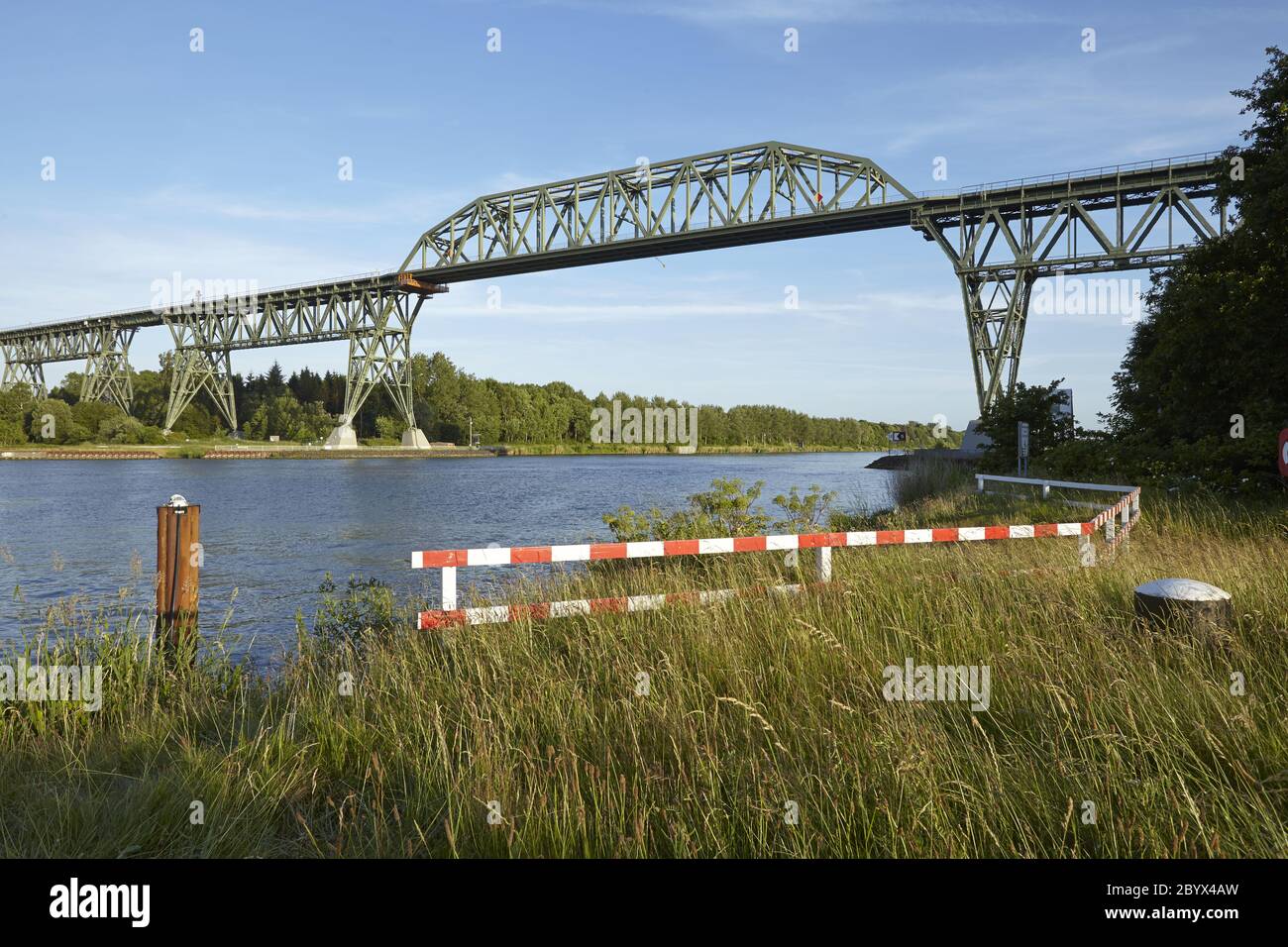 Hochdonn Railway Bridge Over The Kiel Canal Stock Photo Alamy