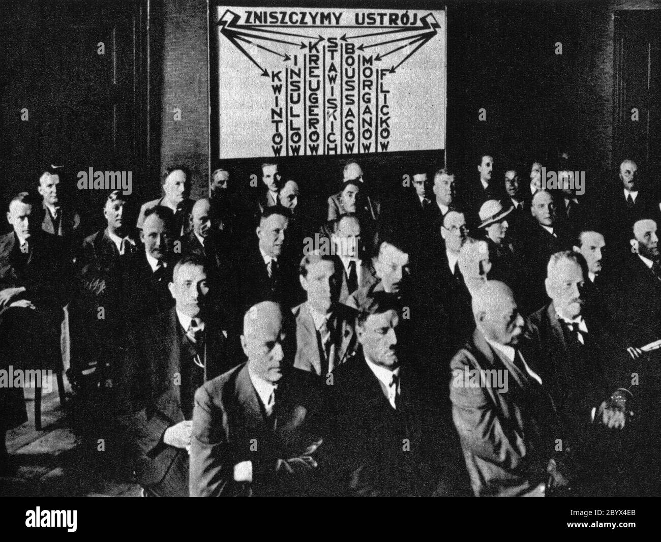 Union of Trade Unions (Związek Związków Zawodowych) in 1935 Stock Photo