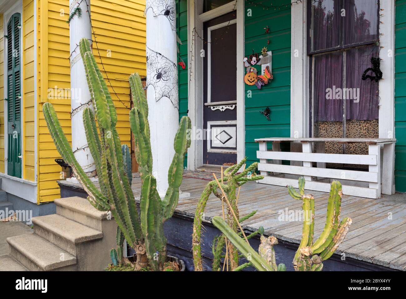 House in Faubourg Marigny District,New Orleans, Louisiana, USA Stock Photo