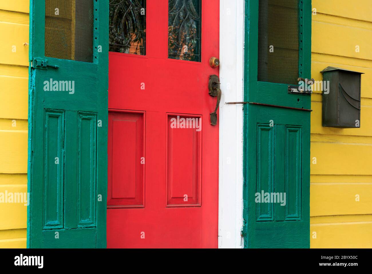 House in Faubourg Marigny District,New Orleans, Louisiana, USA Stock Photo