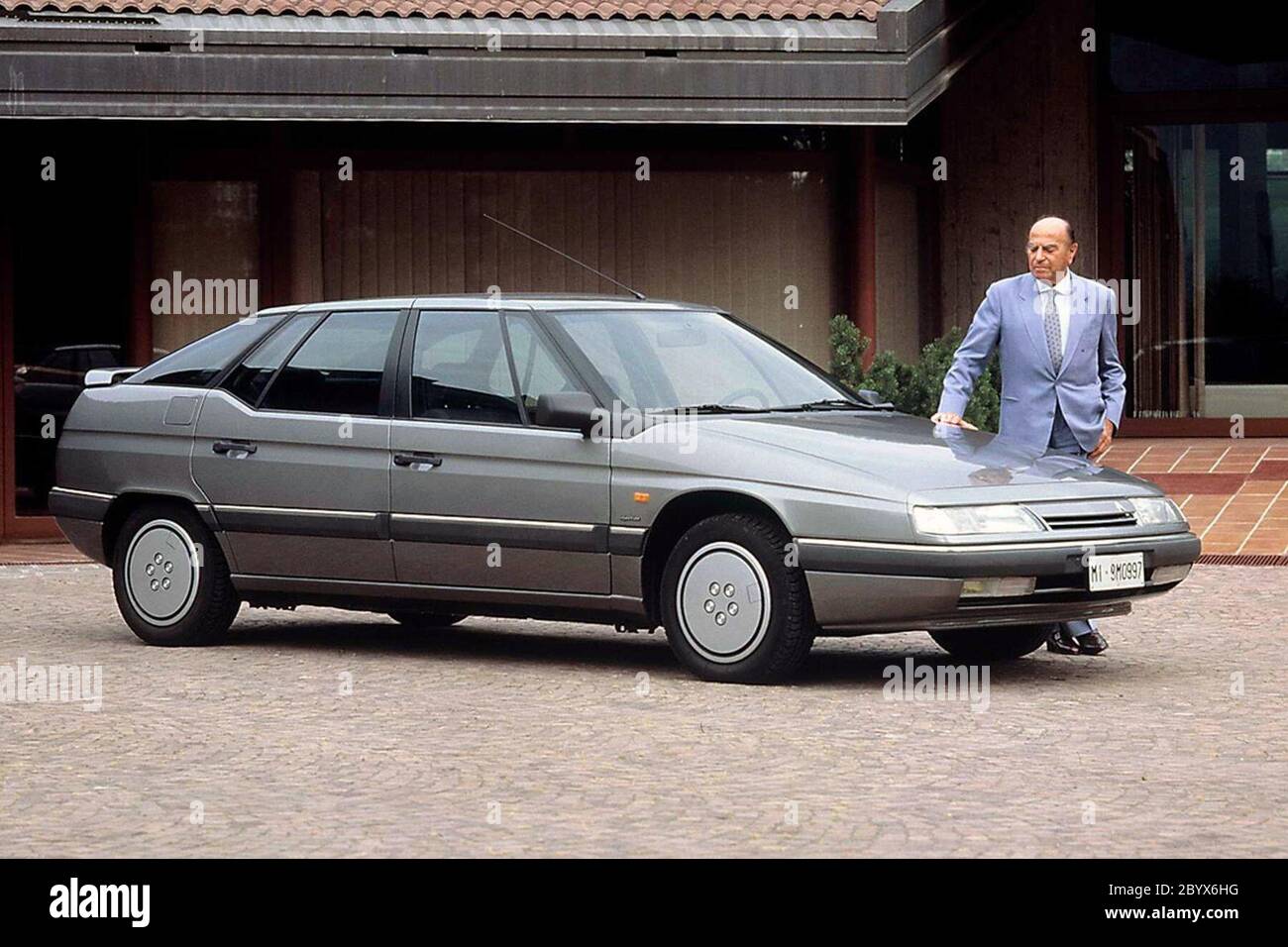 Citroen XM launched 1989 and designer Nuccio Bertone ca. 1989 Stock Photo