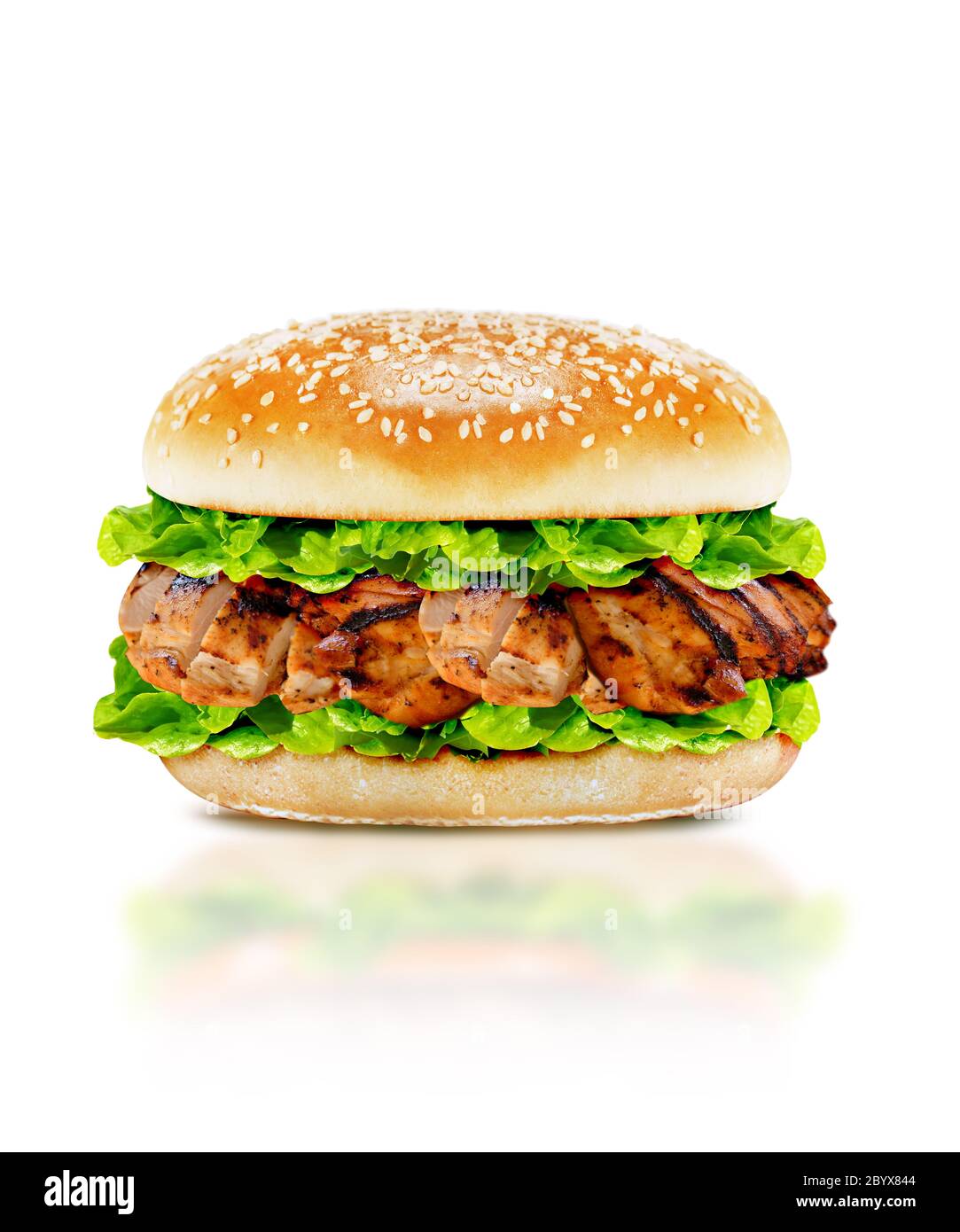Delicious chicken burger Stock Photo Alamy