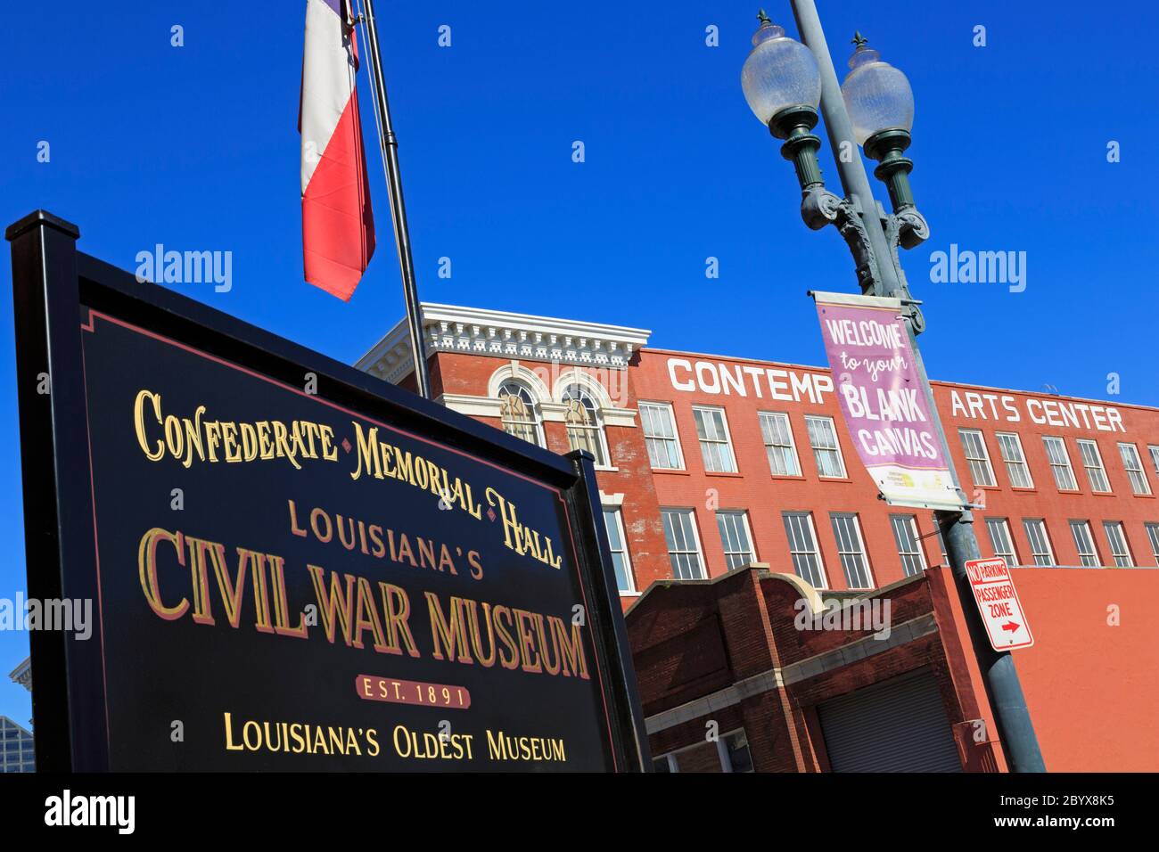 Civil War Museum, Warehouse District, New Orleans, Louisiana, USA Stock Photo