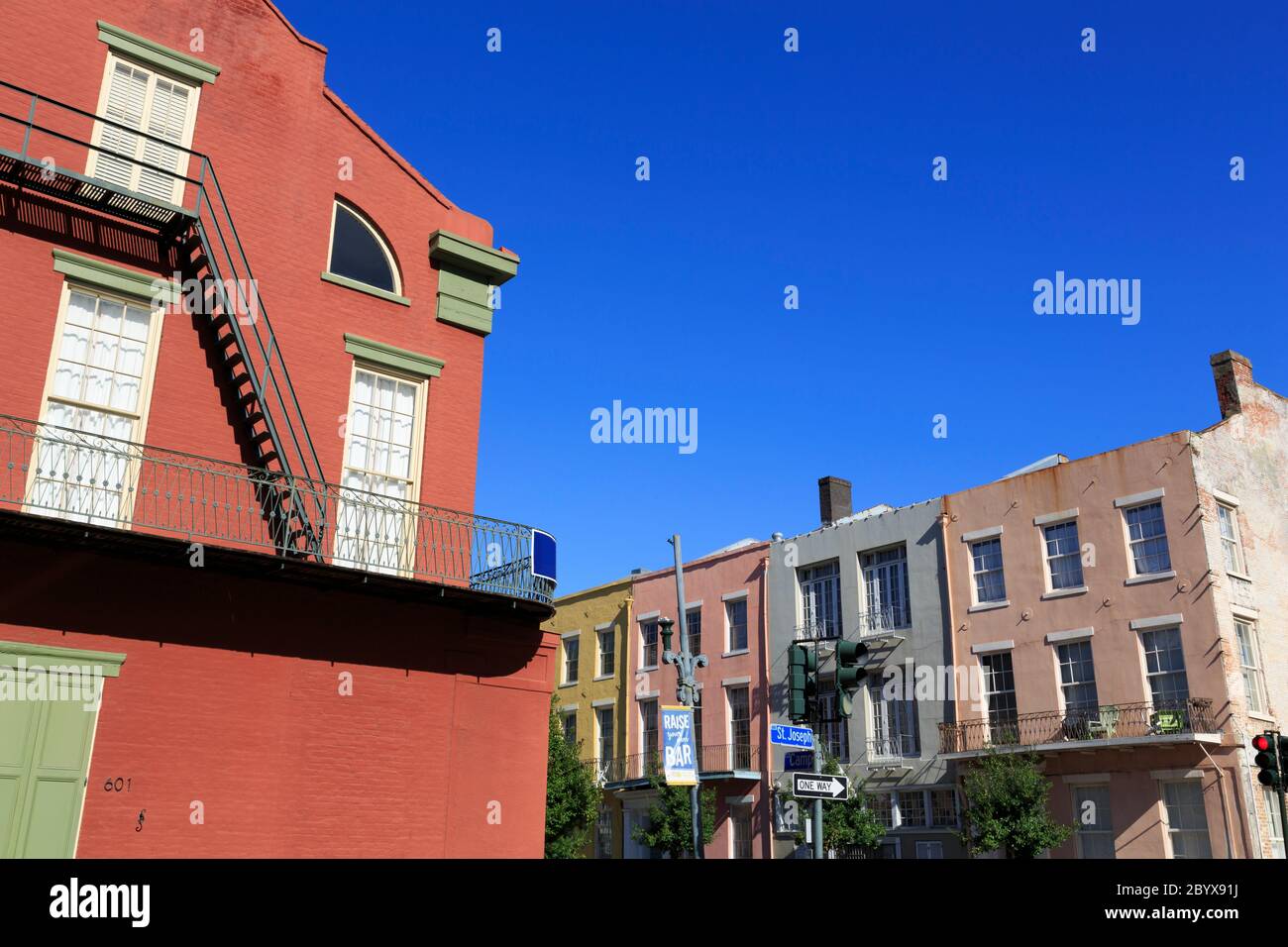 St. Joseph Street, Warehouse District, New Orleans, Louisiana, USA