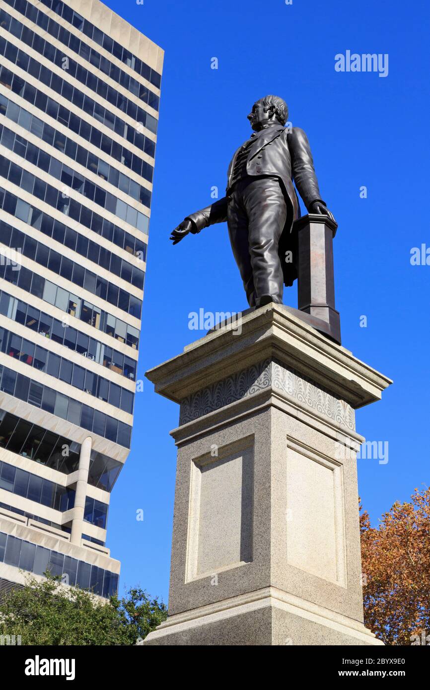 Henry Clay Monument, LaFayette Square, New Orleans, Louisiana, USA Stock Photo