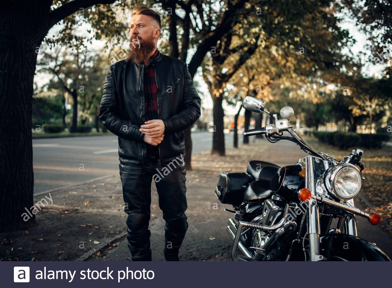 black bike rider