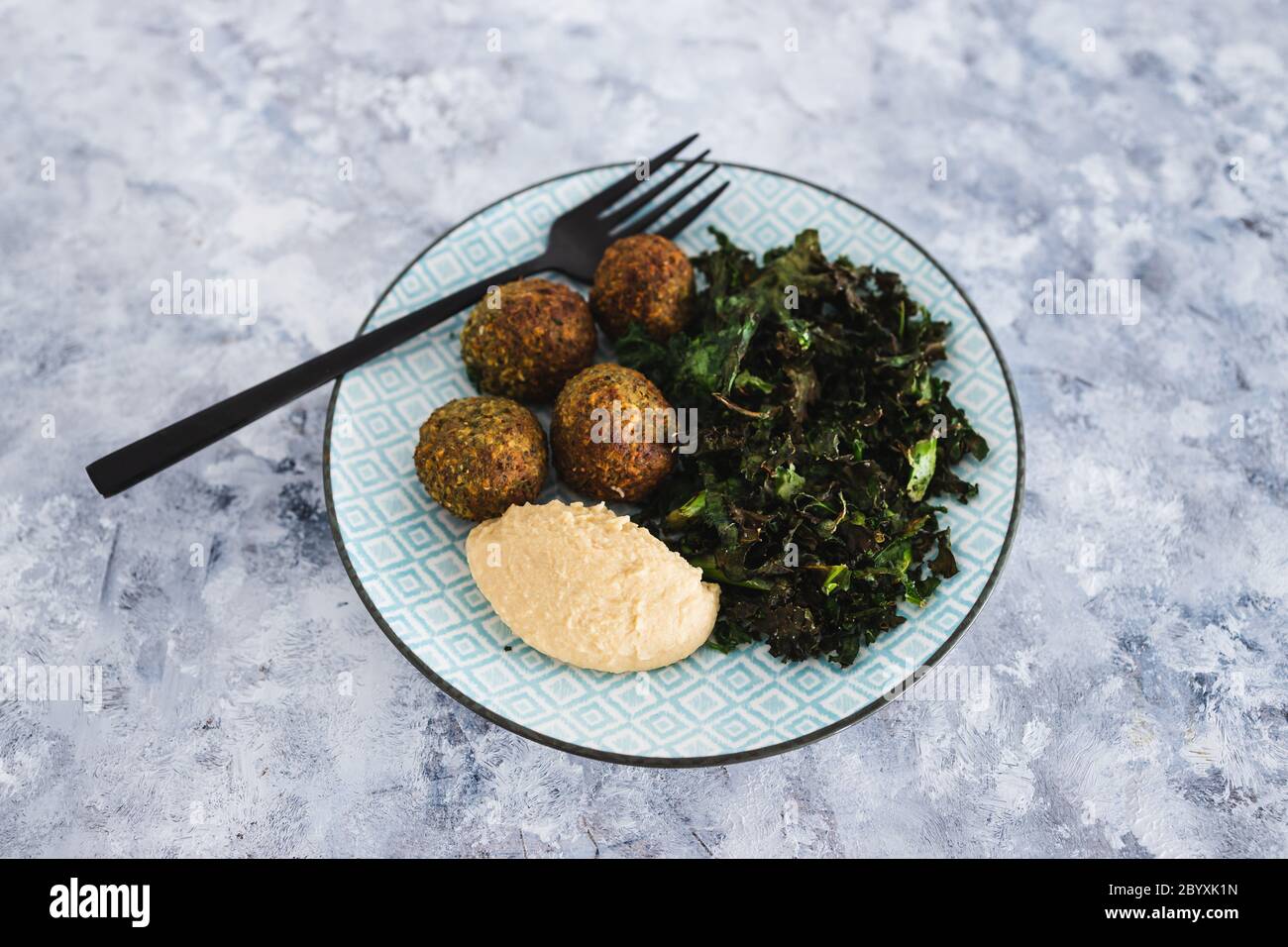 Healthy Plant Based Food Recipes Concept Vegan Chickpea Falafels With