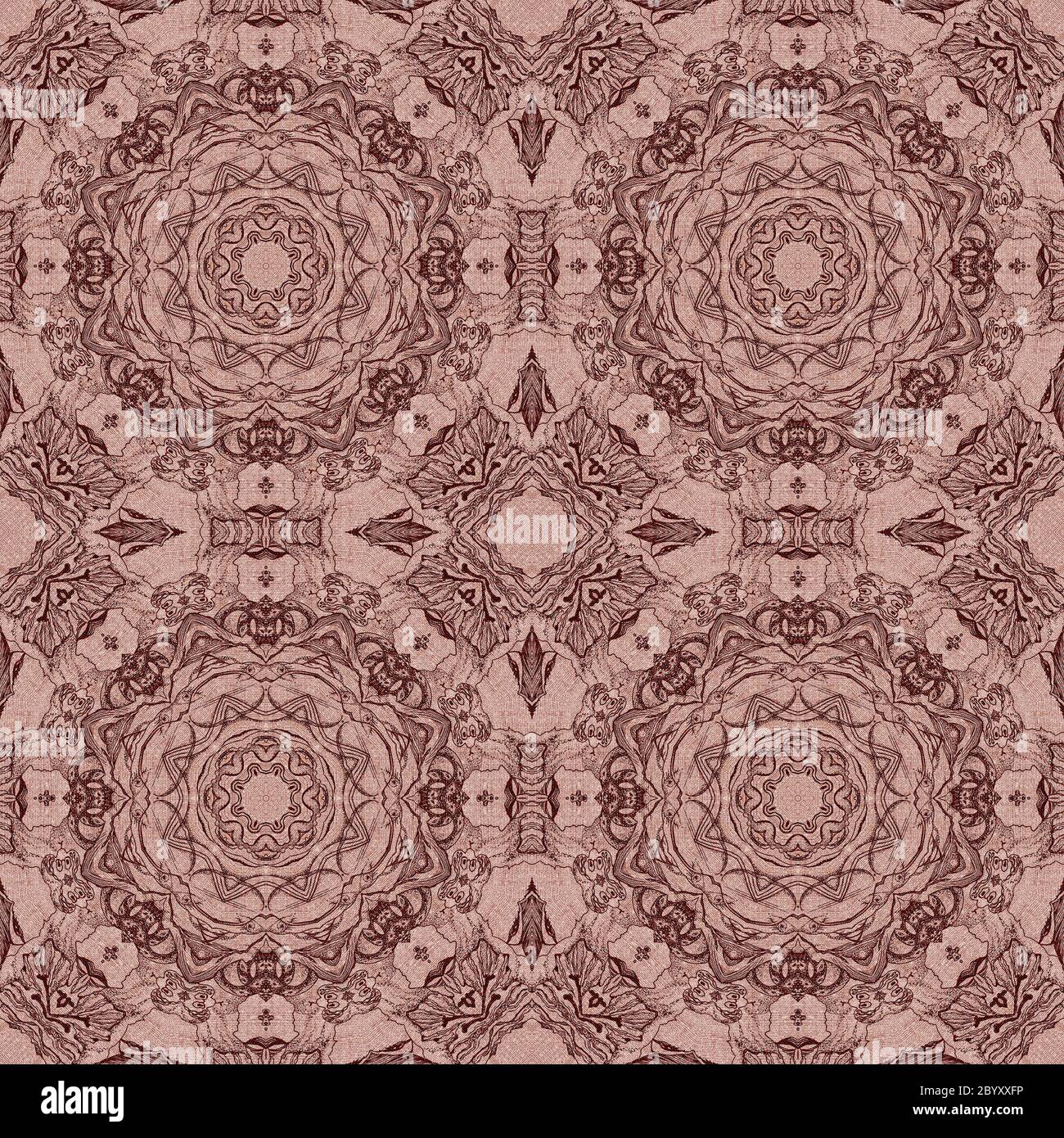 Rose seamless pattern outline hi-res stock photography and images - Alamy