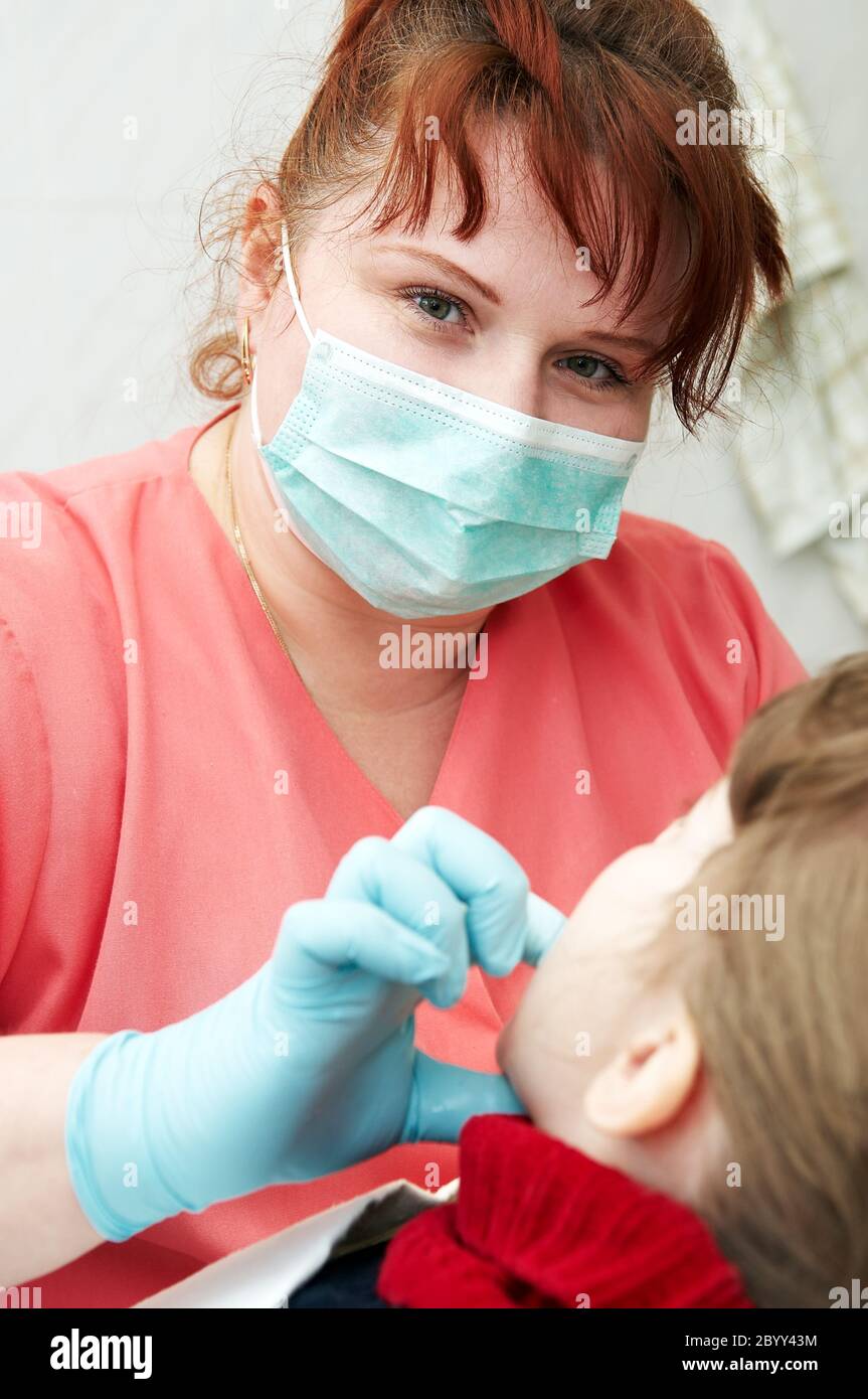 at dentist medic orthodontic doctor examination Stock Photo Alamy