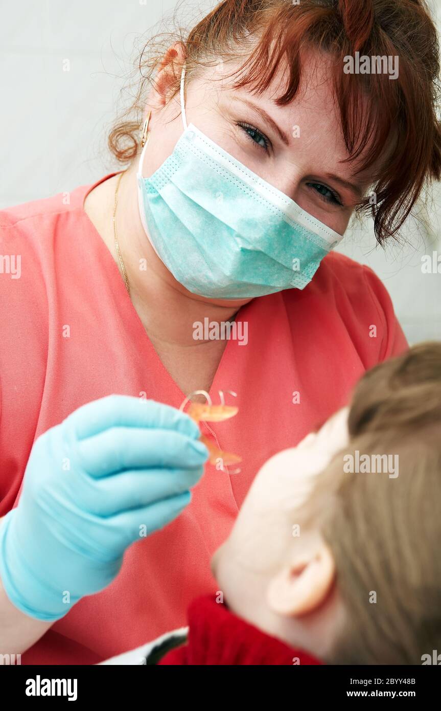 at dentist medic orthodontic doctor examination Stock Photo Alamy