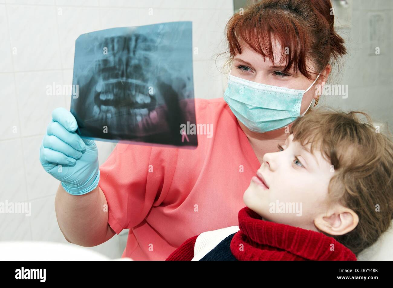 At dentist orthodontic doctor examination Stock Photo Alamy