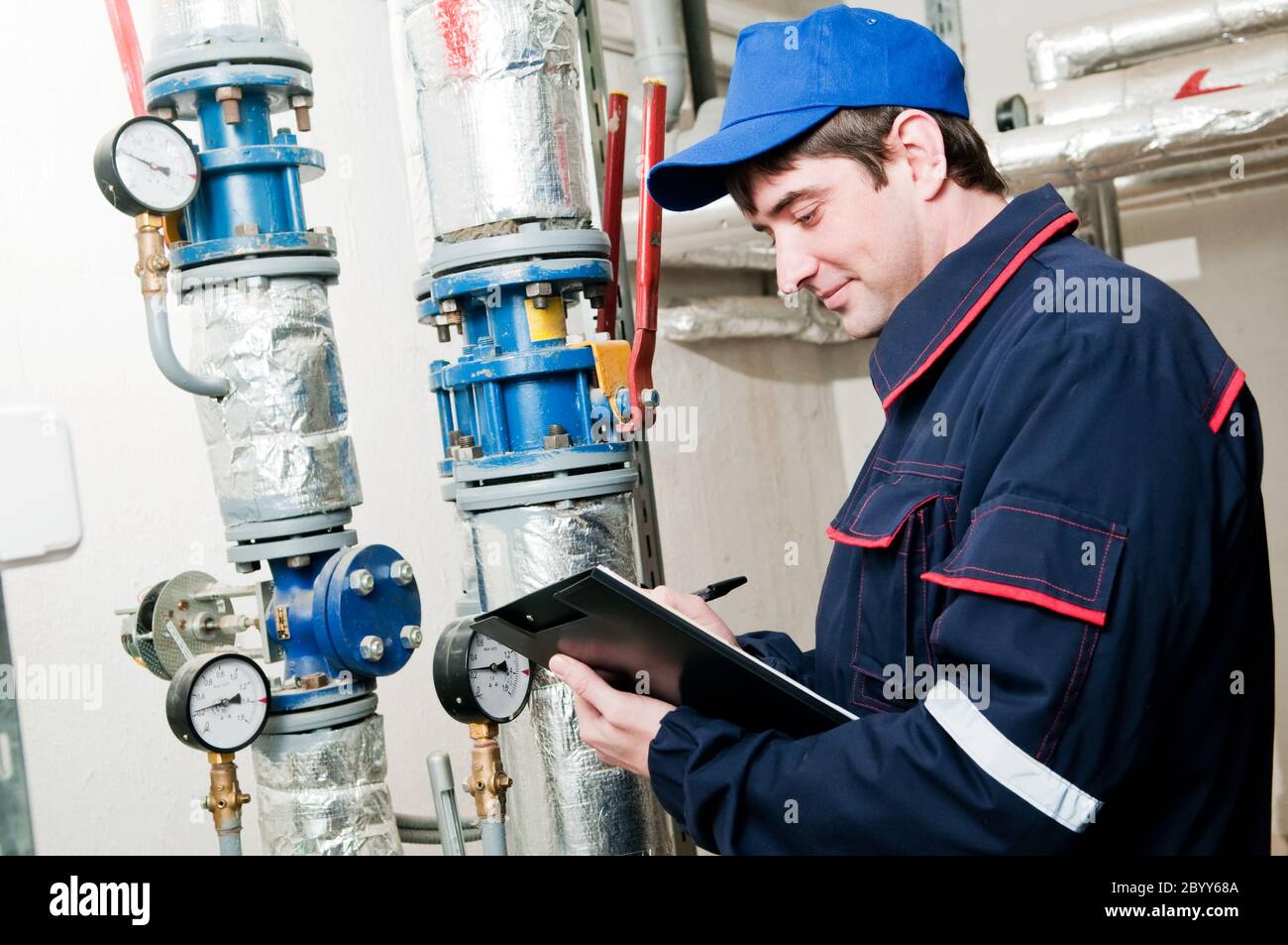Condensing boiler heating hi-res stock photography and images - Alamy
