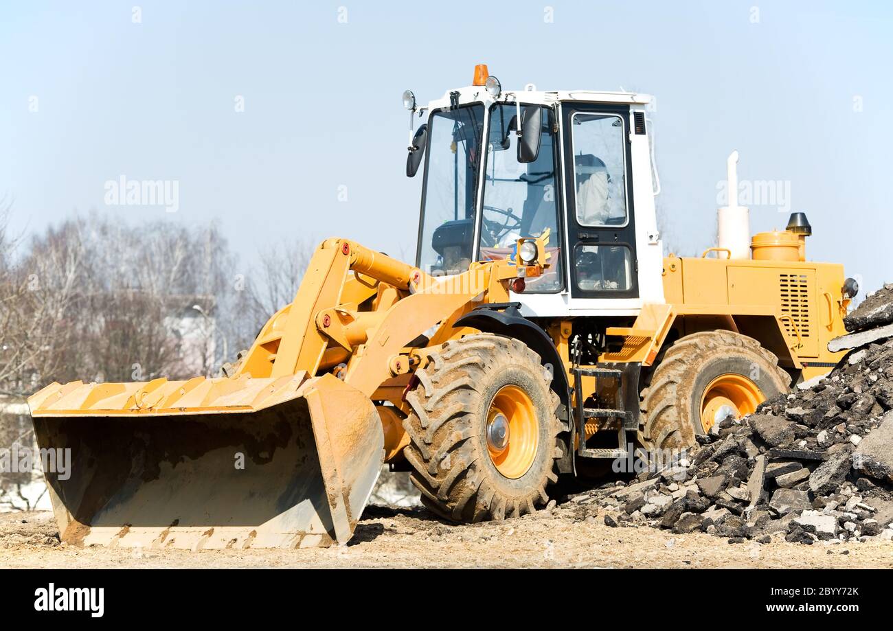 front end loader machine Stock Photo Alamy