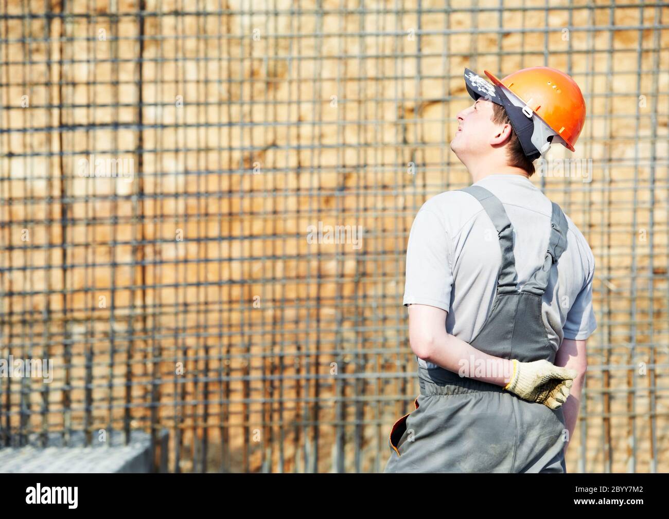 construction worker builder Stock Photo