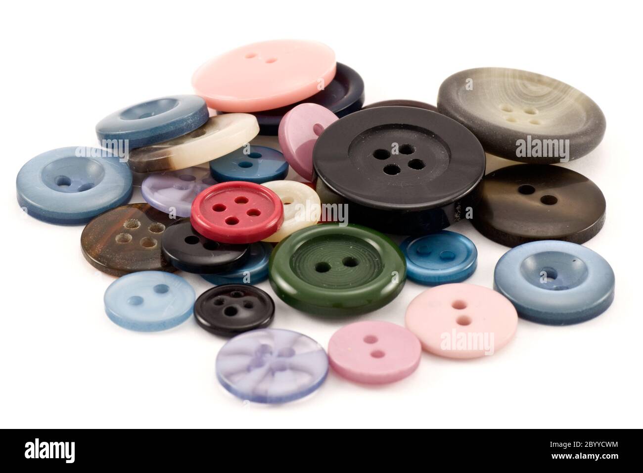 buttons on white Stock Photo