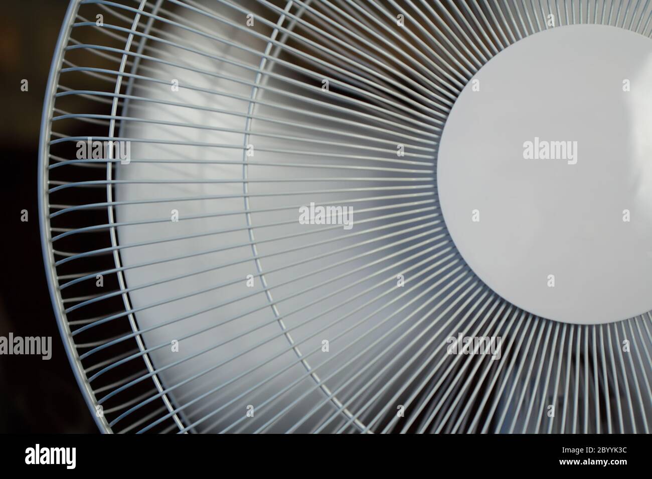 Fan in Motion. Front View. Stock Photo