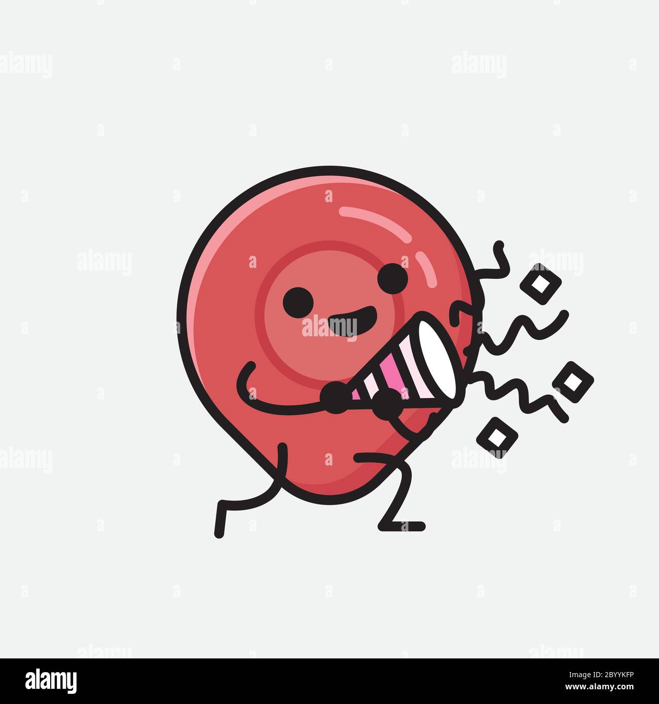 An illustration of Cute Pin Point Icon Mascot Vector Character in Flat
