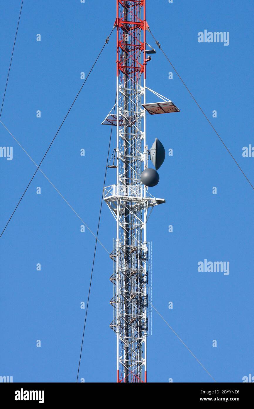 Radio Communication Tower Stock Photo - Alamy