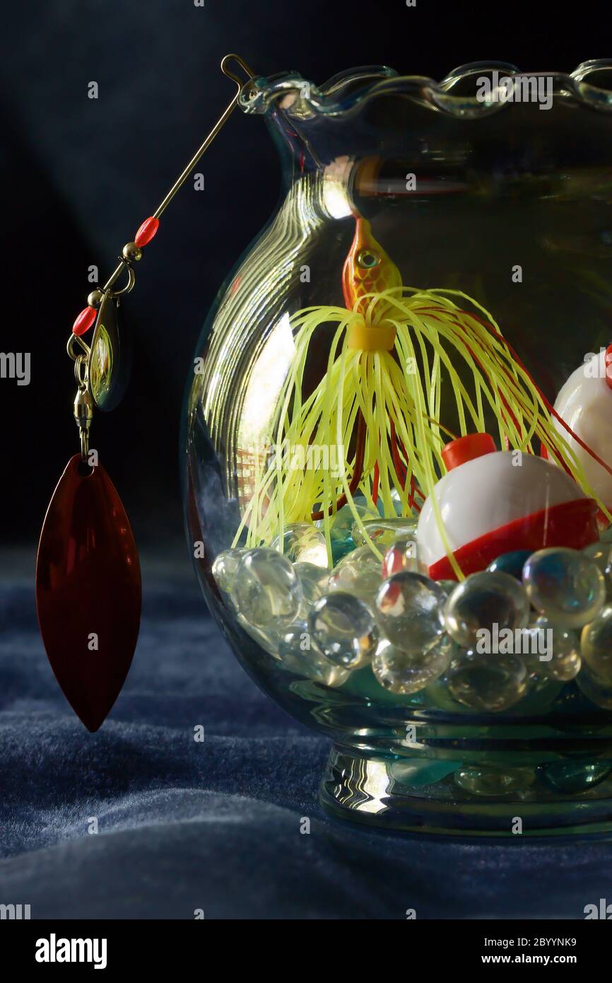 Fishing in a Glass Bowl Stock Photo Alamy