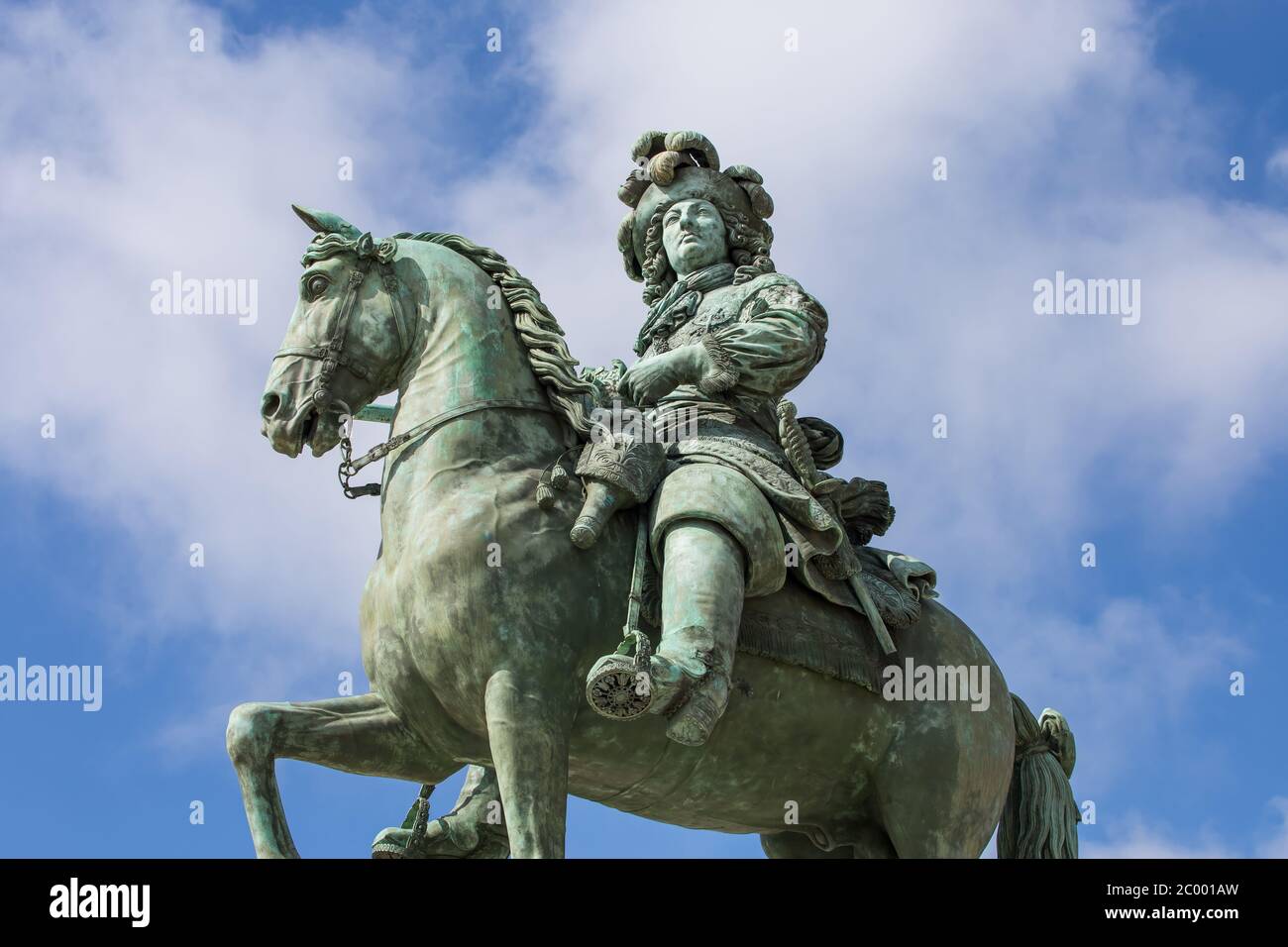 Louis XIV Sculpture in Versailles Stock Photo - Alamy