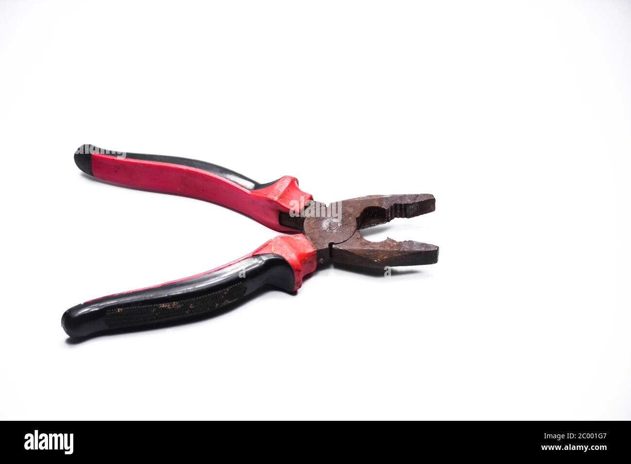 Pliers isolated on white background Stock Photo