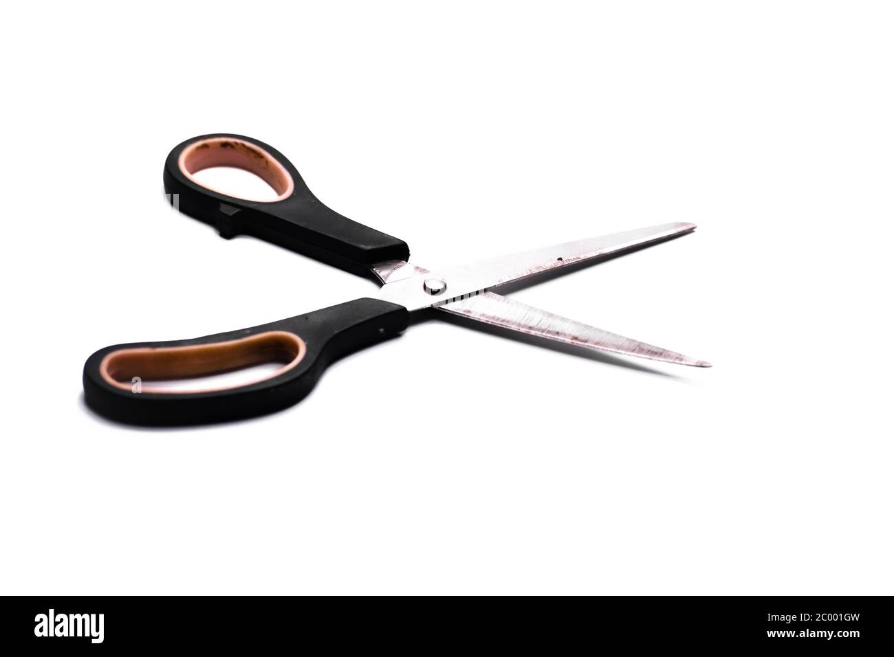 Scissors isolated on white background. Shape for cutting something