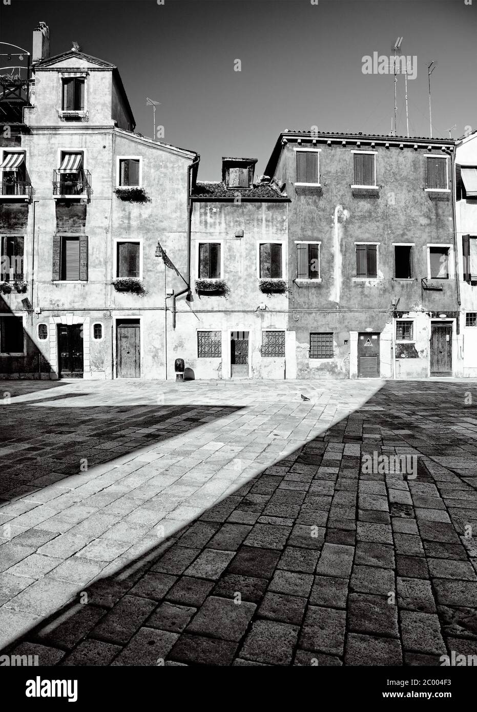 Traditional Venetian courtyard Stock Photo