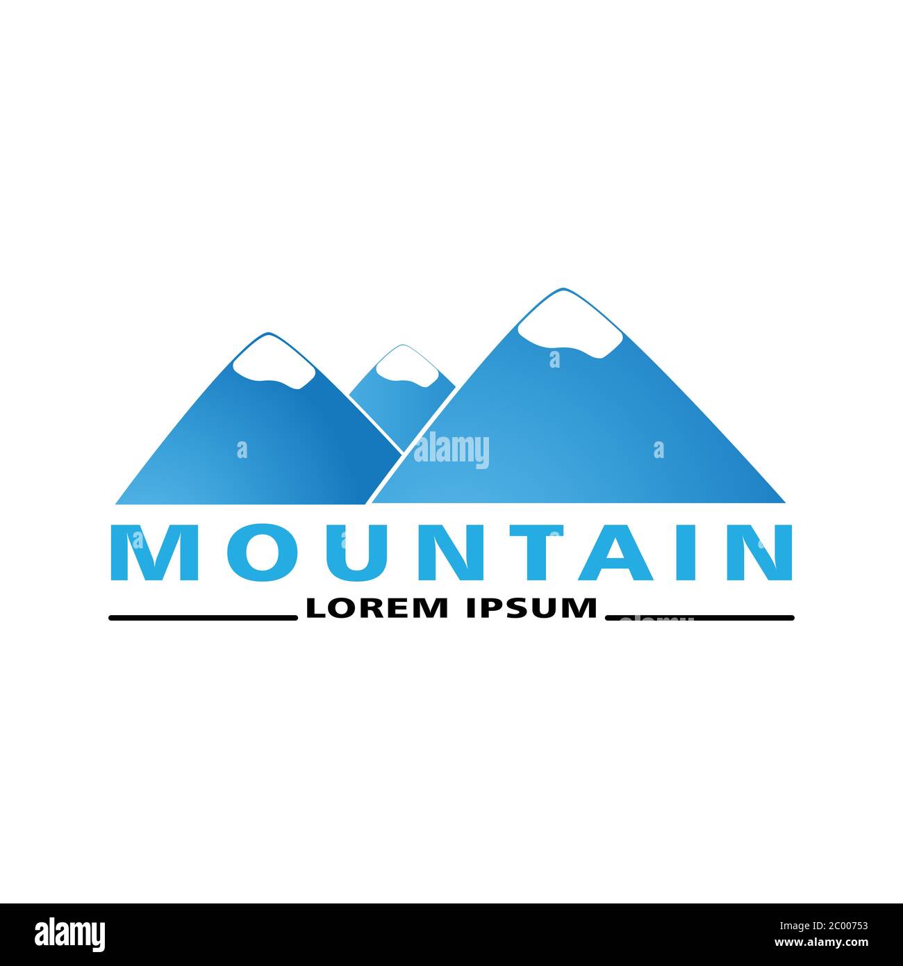 Mountain logo icon graphic. Design template vector Stock Vector