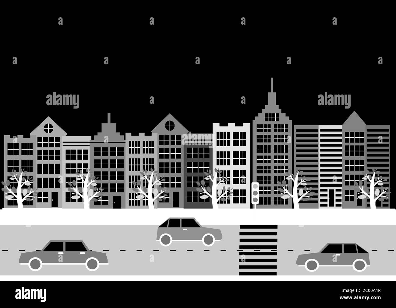 Colorful Cityscape Town city building design Stock Photo Alamy
