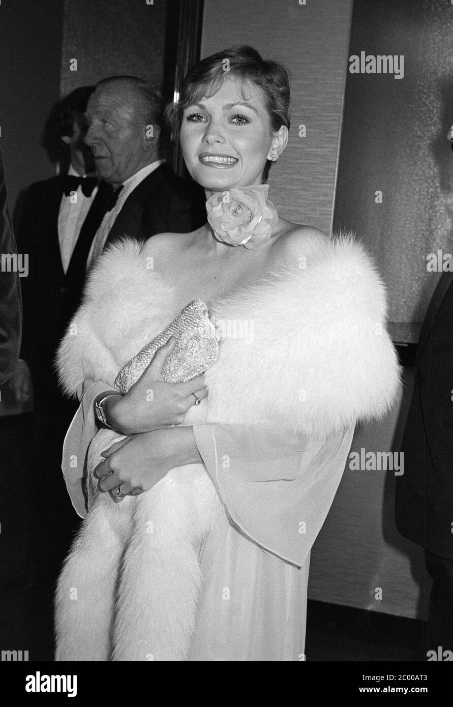 LONDON, UK. July 1980: Actress Fiona Fullerton at the Berkely Square Ball in London. © Paul Smith/Featureflash Stock Photo