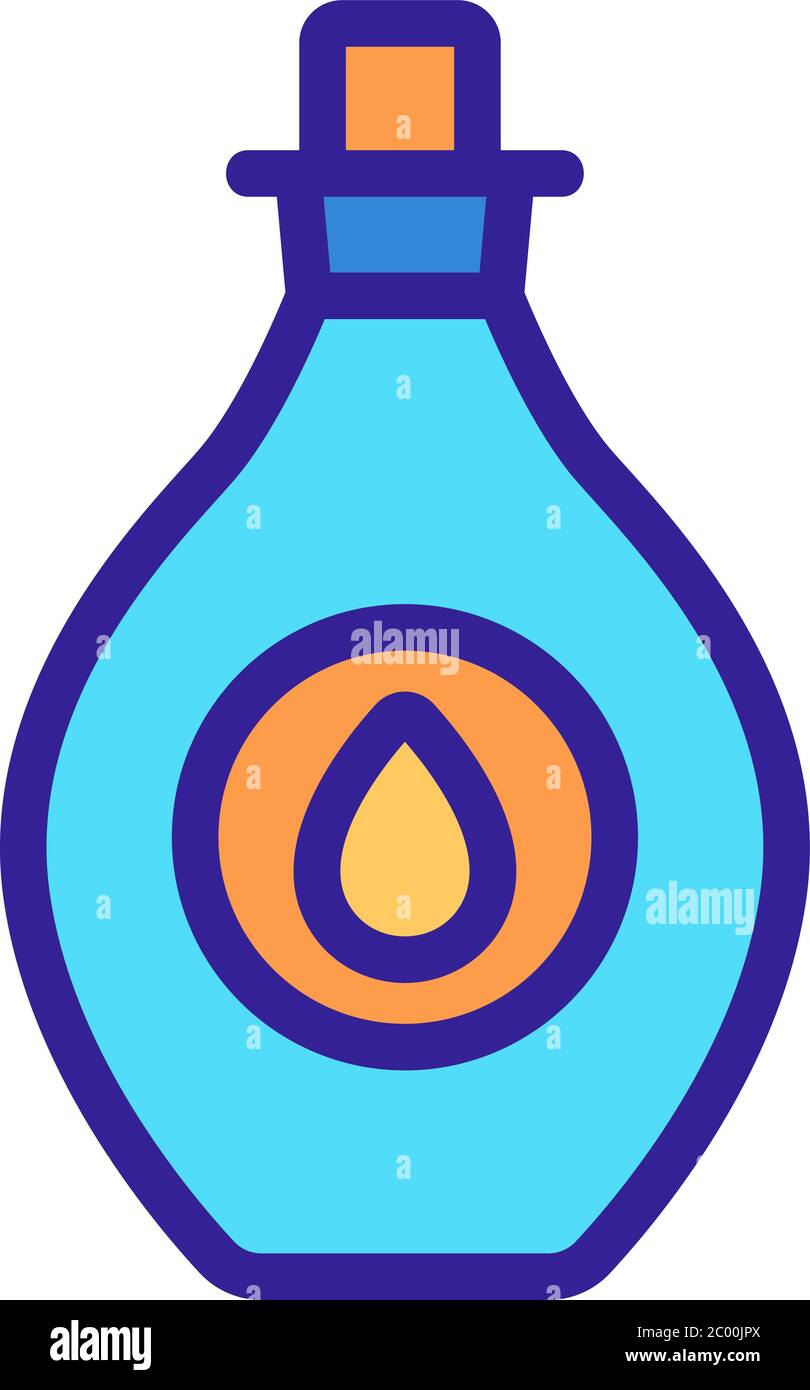 oil cosmetic aromatic liquid icon vector outline illustration Stock ...