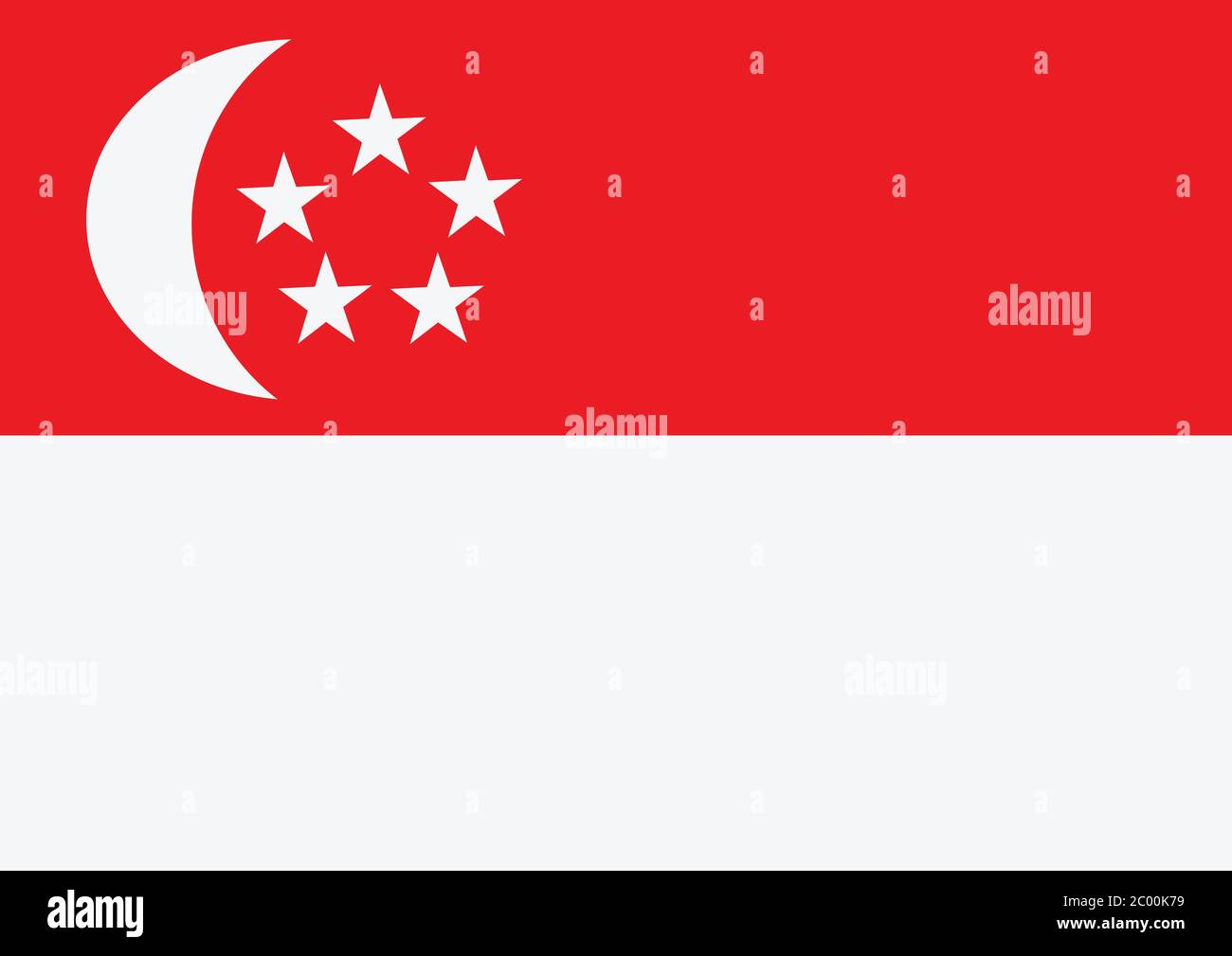 Singapore official flag hires stock photography and images Alamy