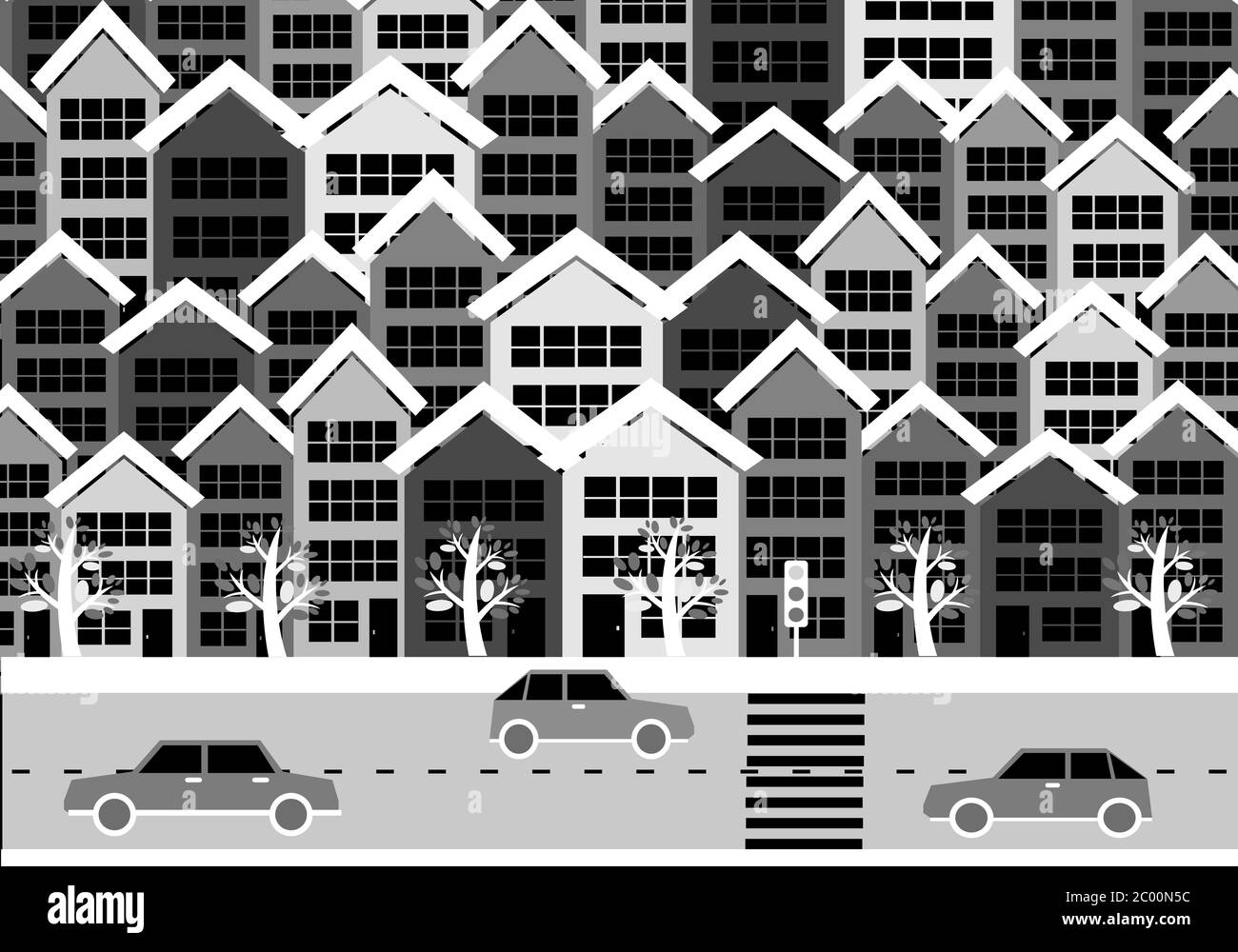 Colorful Cityscape Town city building design Stock Photo Alamy