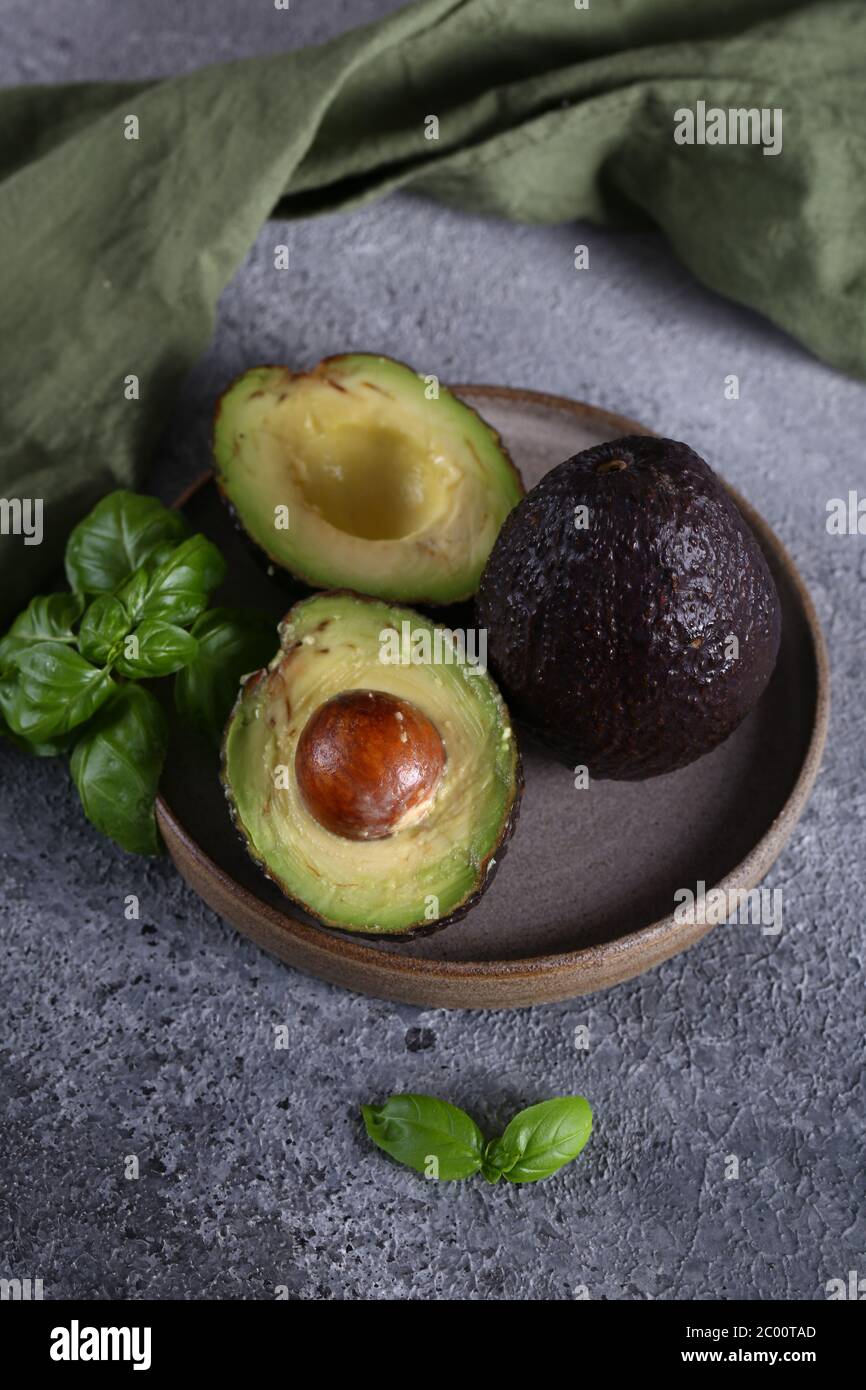 ripe organic avocados for a healthy diet Stock Photo - Alamy