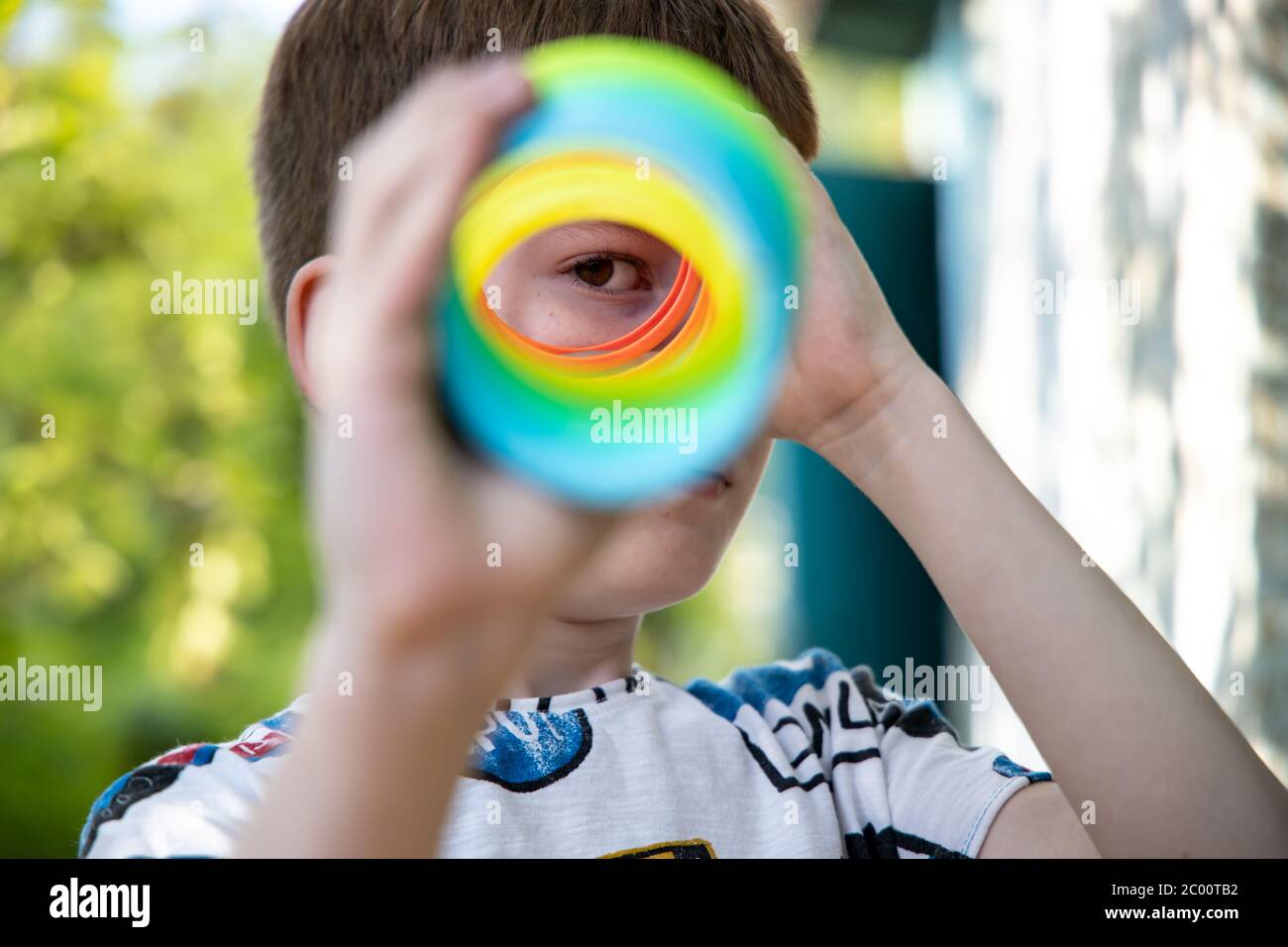 colorful telescope toy