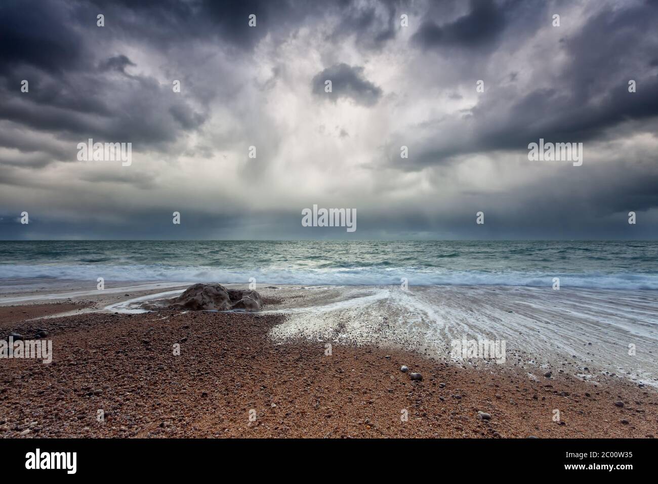 stormy sky over Atlantic ocean coast Stock Photo - Alamy