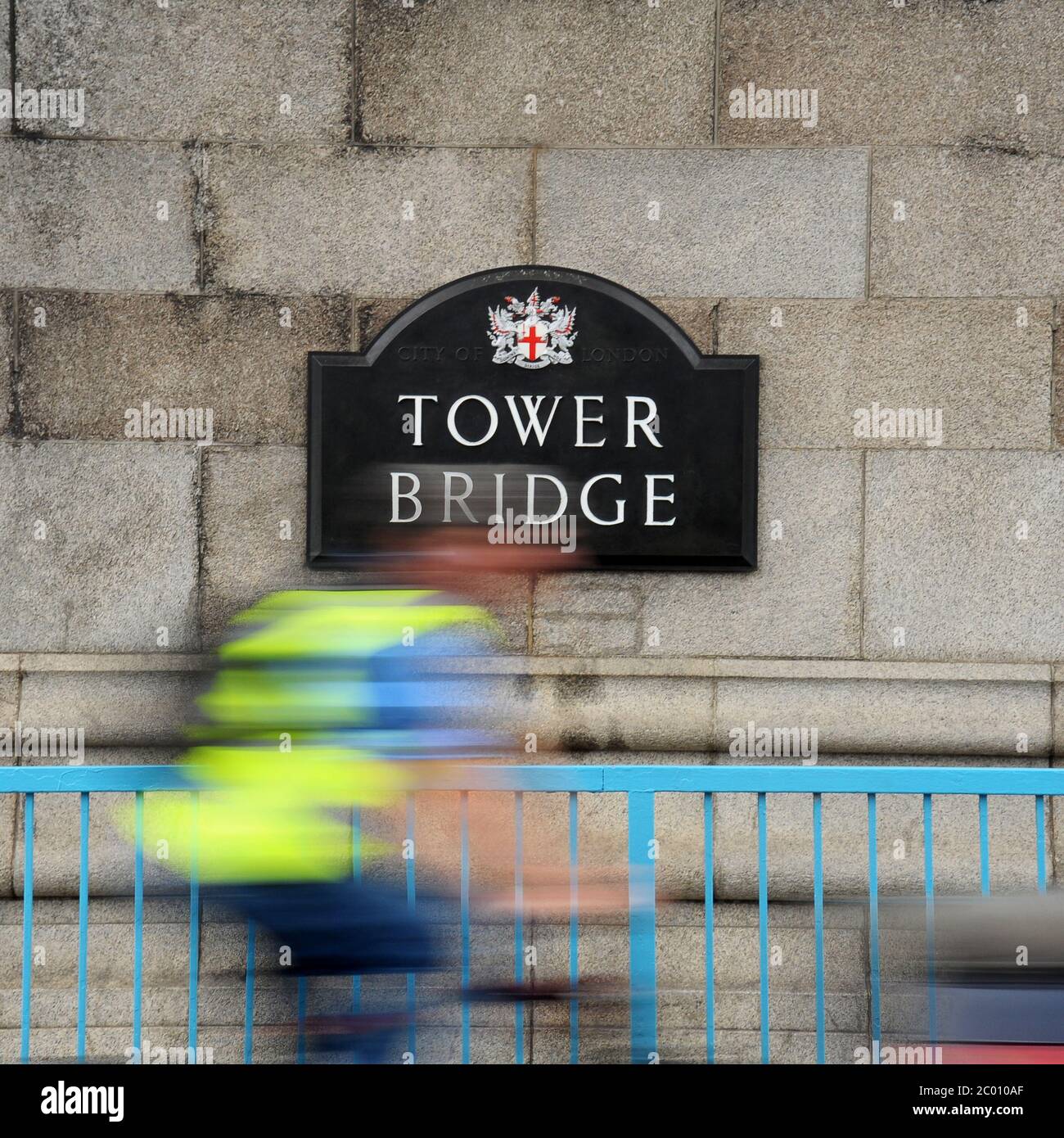 Tower Bridge in London Detail Stock Photo