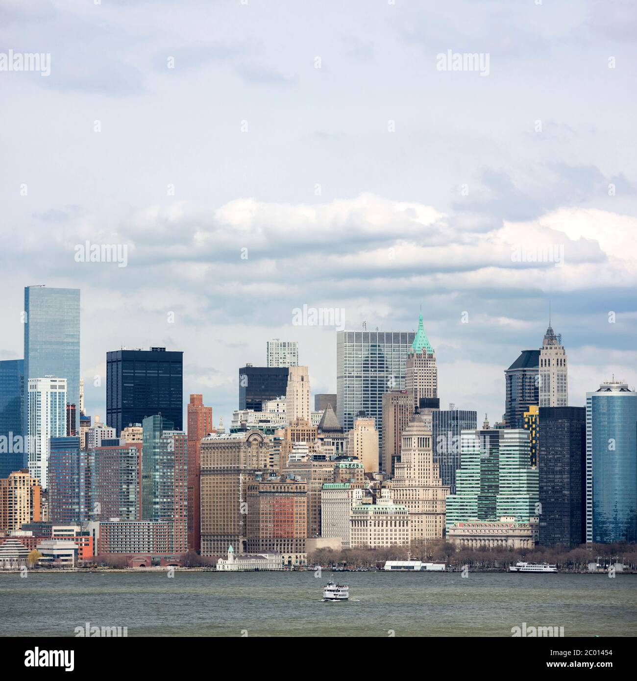 Lower Manhattan Downtown Stock Photo Alamy