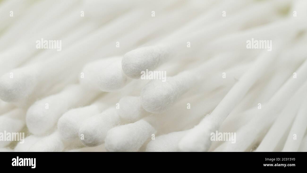 Close up photo lot of ear cleaning swab Stock Photo Alamy