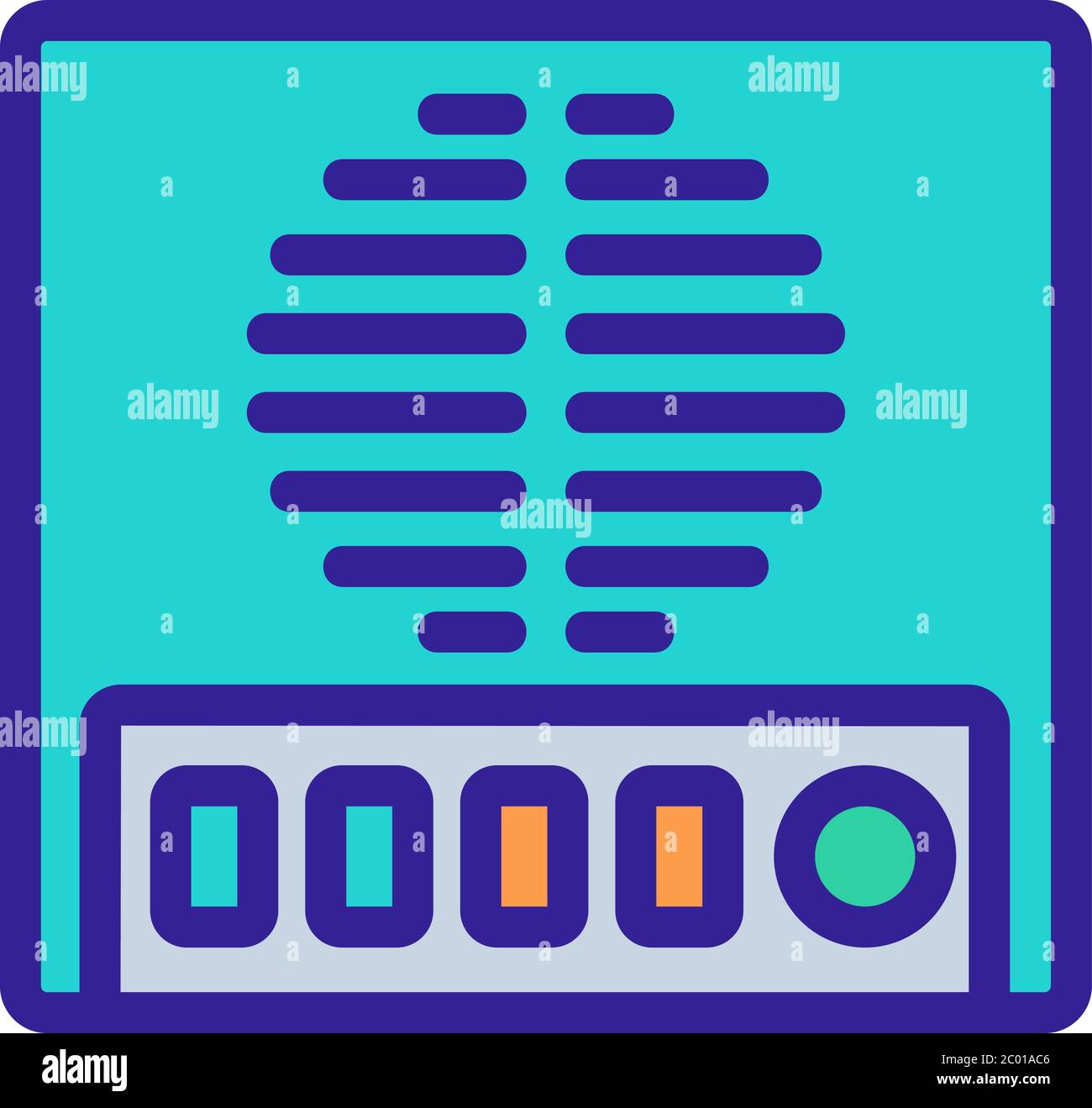 intercom calling house system icon vector outline illustration Stock ...