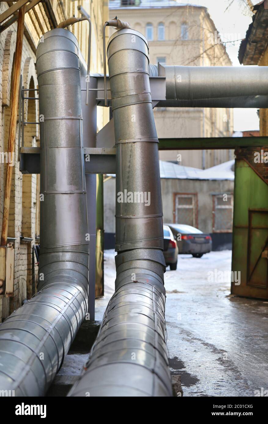 hot water pipe Stock Photo Alamy